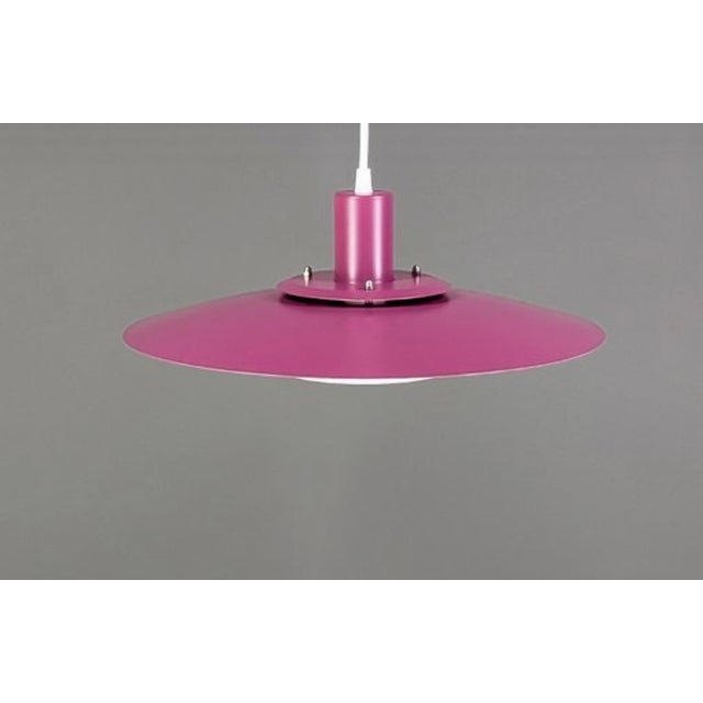 Vintage Danish Purple Pendant Lamp, 1970s For Sale - Image 4 of 11