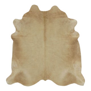 Rug & Kilim’s Contemporary Cowhide Rug in Soft Beige & Brown Tones For Sale