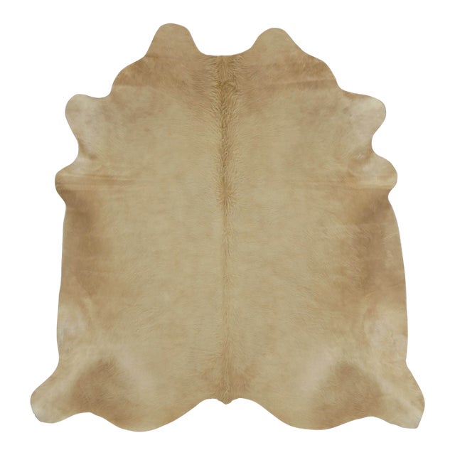 Rug & Kilim’s Contemporary Cowhide Rug in Soft Beige & Brown Tones For Sale