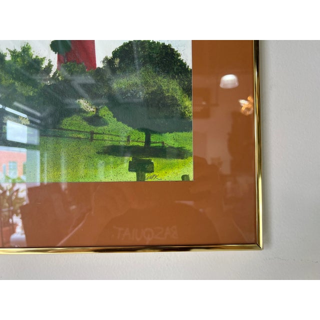 1980s Vintage Lighthouse Landscape Watercolor Painting, Signed For Sale - Image 5 of 13