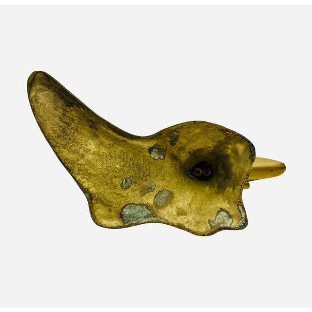 Vintage 11” Brass Dolphin Sculpture MCM Hollywood Regency Nautical Decor. For Sale In Atlanta - Image 6 of 6