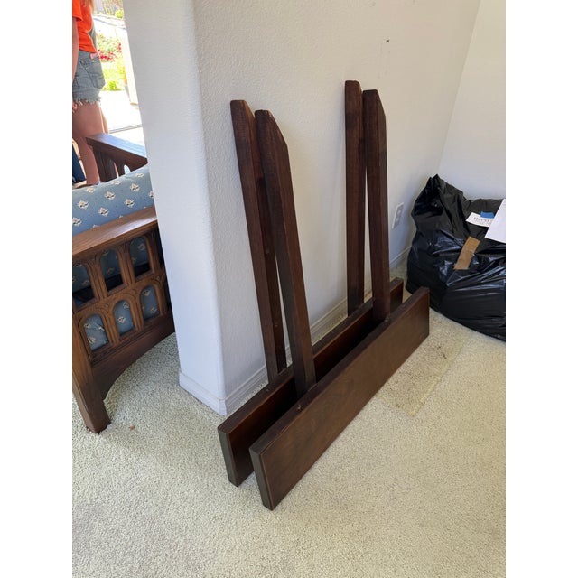 Heavily Carved Spanish Solid Oak Table With Iron Stretcher For Sale - Image 9 of 12