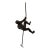 Vintage Modernist Cast Metal Hanging Sculpture of a Man Climbing For Sale