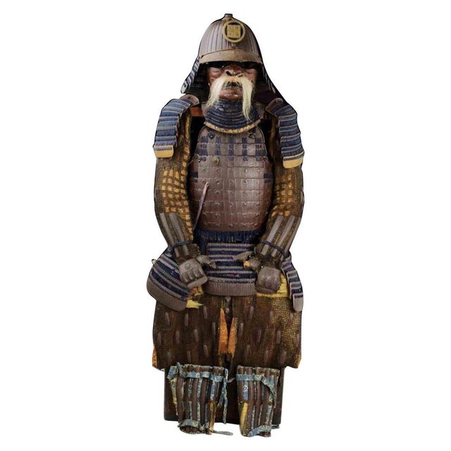 17th Century Tosei Gusoku Samurai Armour in Brown-Lacquered Iron, Japan For Sale - Image 9 of 9