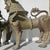 Antique 18th-19th Century Nepali Bronze Temple Lions - A Pair of 2 For Sale - Image 9 of 16