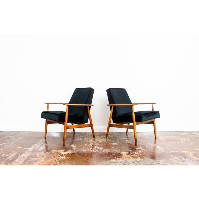 Vintage Lounge Chairs by H. Lis, Poland, 1970s, Set of 2 For Sale - Image 9 of 13