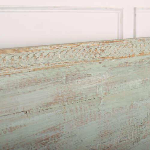 White Swedish Painted Bench in Pine For Sale - Image 8 of 9