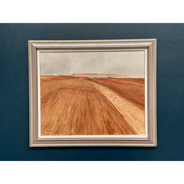 Nils Essen, Rustic Landscape, 1950s, Oil Painting on Canvas, Framed For Sale - Image 17 of 18