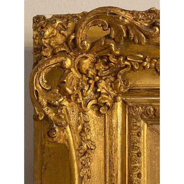 Olive Parker Black Signed Oil on Canvas Autumn Landscape Giltwood Gold Frame For Sale - Image 12 of 13