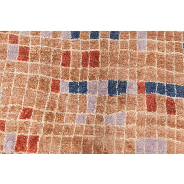 Modern Modern Multi-Color POOL Tile Geometric Design Rug by Doris Leslie Blau For Sale - Image 3 of 8