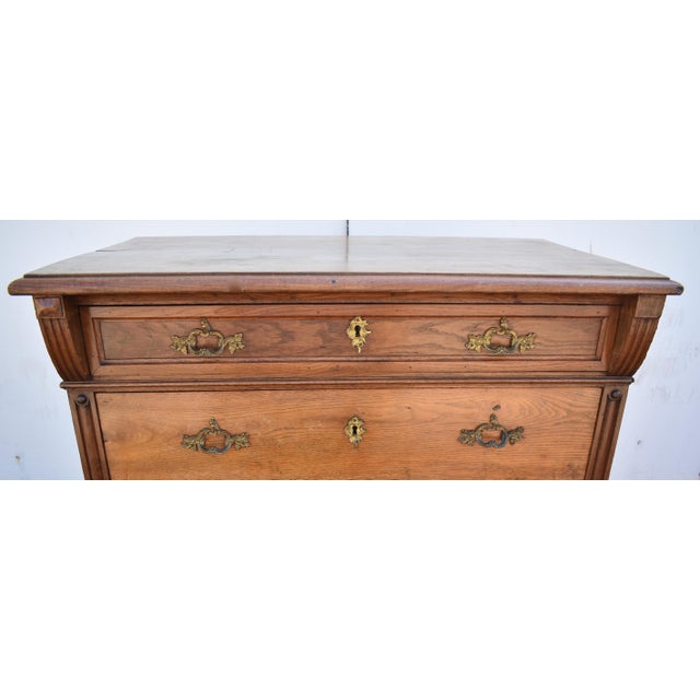 Oak Art Nouveau Chest of Four Drawers Chairish