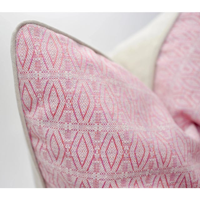 2020s Fleurons D'Hélène "Lomond" Square Down/Feather Wool Pillow For Sale - Image 5 of 7