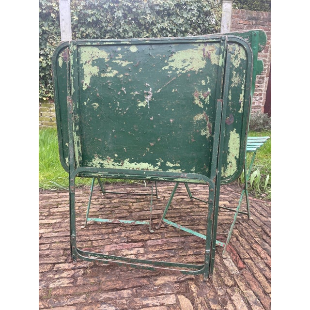 Vintage French Bistro Garden Table, 1930s For Sale - Image 16 of 18