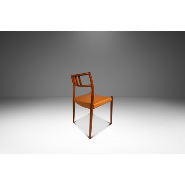 Niels Moller Set of Ten (10) Danish Modern Møller Model 79 Side Chairs in Teak & Leather by Niels Møller for j.l. Møller Mobelfabrik, Denmark, C. 1960's For Sale - Image 4 of 18