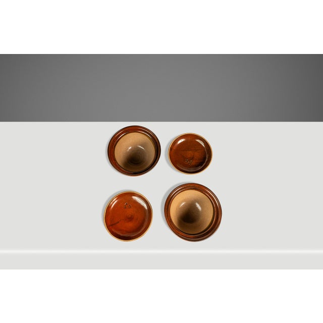 Mid-Century Modern 1970s Mid-Century Japanese Modern Glazed Stoneware Rice Cookers / Serving Pots - Set of Two For Sale - Image 3 of 15