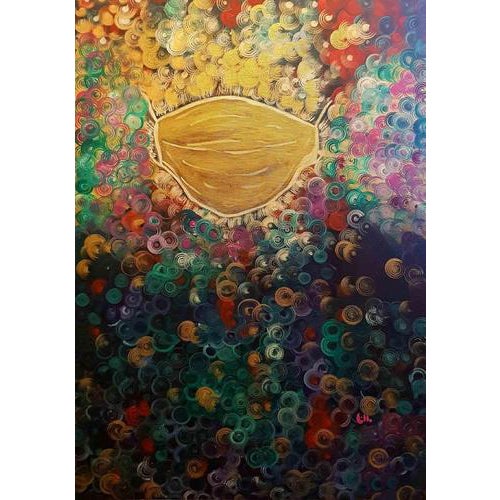 Lillo Sauto, Ansia, 2016, Acrylic Painting on Canvas For Sale