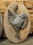 French Pair of Circa 1890 Weathered French Hunt Trophies on Natural Oak Oval Panels For Sale - Image 3 of 18