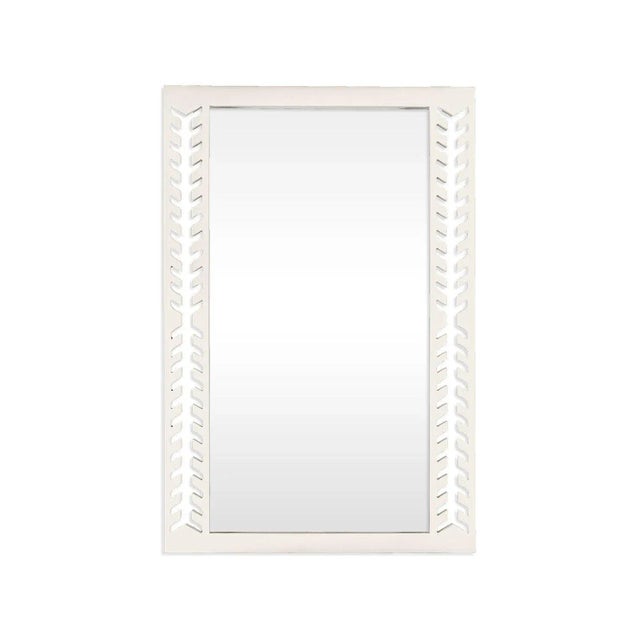 Contemporary Fleur Home Audubon Spruce Rectangle Mirror in White Dove, 36x48 For Sale - Image 3 of 3