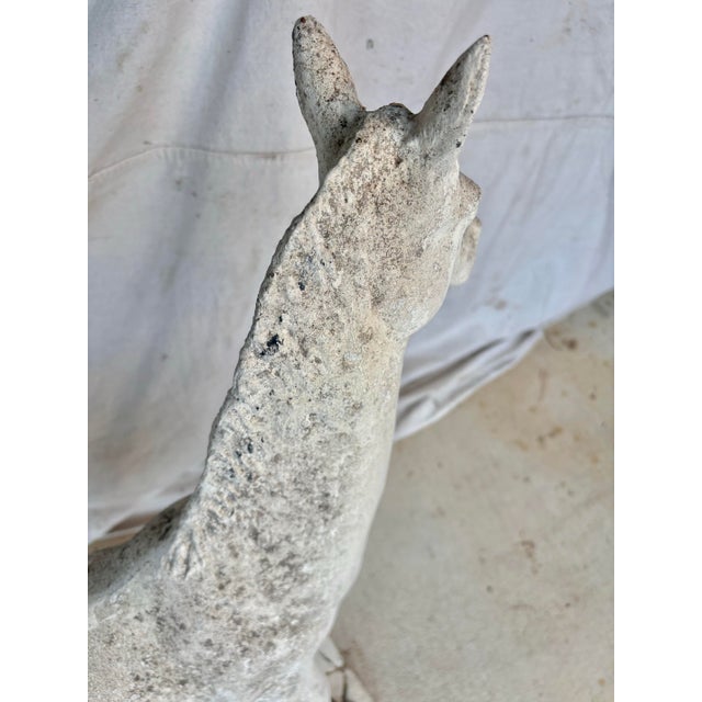 20th Century French Concrete Horse Garden Statue For Sale - Image 11 of 12