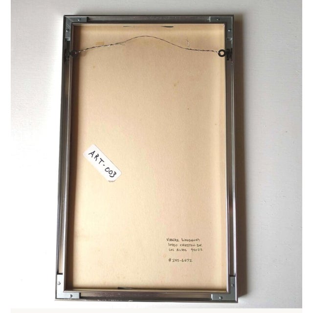 1975 Vibeke Woodbury "Los Altos" Embossed Monoprint For Sale In Phoenix - Image 6 of 7