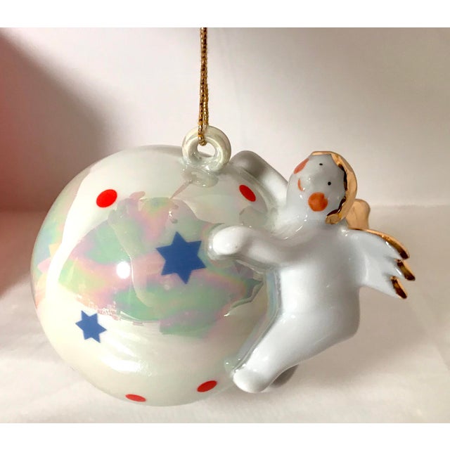 1990s Vintage Villeroy & Boch Flying Angel Ornament & Box 2 Pieces Chairish