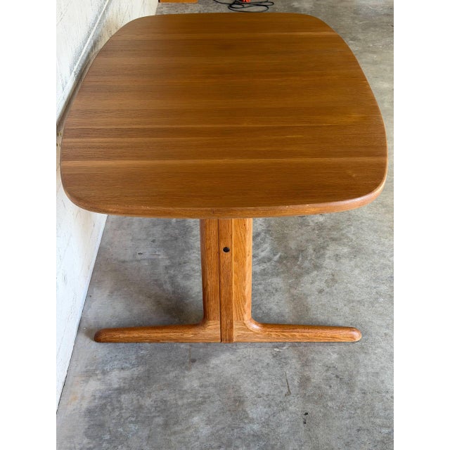 In Style of Skovby Extendable Dining Table With 1 Leaf Danish Mid-Century Modern 1960s For Sale In Los Angeles - Image 6 of 11