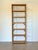 Wicker and bamboo bookcase from the 1970s
