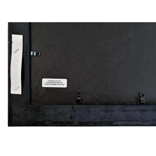 Atsuko Okamoto "Black Harmony" Abstract Serigraph Wall Art Signed For Sale - Image 9 of 10