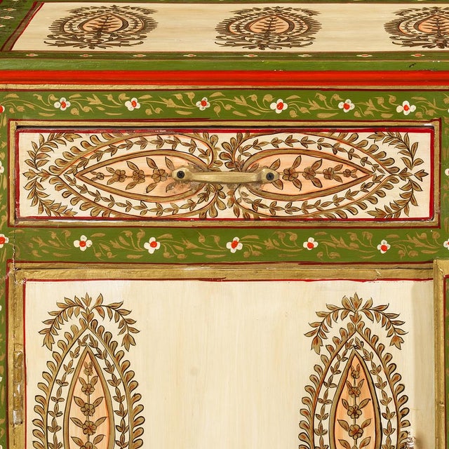 Cream Green and Cream Cabinet, 1940s For Sale - Image 8 of 10