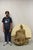 Large Vintage Fiberglass Kuan Shih Yin Buddha Relief Round Wall Art Sculpture. Item features a large impressive form,...