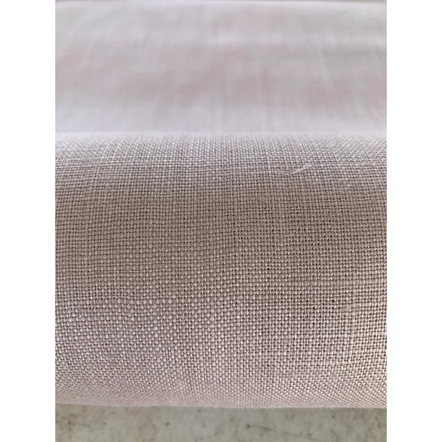 Contemporary Vintage Robert Allen Solid Rose Color Fabric- Narrow Width 13.33 Yards For Sale - Image 3 of 5
