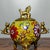 Late 20th Century Late 20th Century Gilt Bronze Cloisonné Enamel Tripod Incense Burner With Guardian Lion Finial For Sale - Image 5 of 9