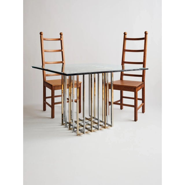The Pierre Cardin Glass and Metal Dining Table For Sale - Image 10 of 10