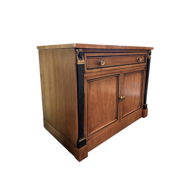 Biedermeier Style Bedside or Side Table with Neoclassical Accents made by Century Furniture