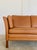 Gold Mid-Century Danish Cognac Three Seater Sofa by Morgans Hansen For Sale - Image 8 of 18