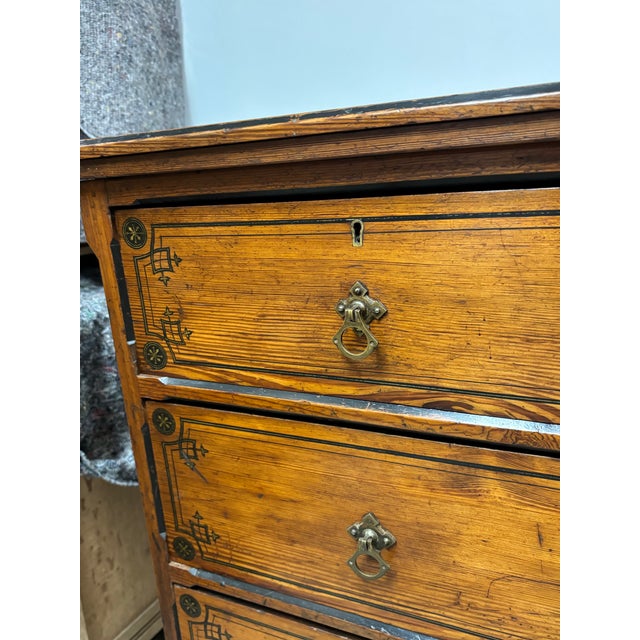 Rustic European Antique Irish Pine Chest of Drawers For Sale - Image 3 of 12