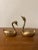 Metal Mid Century Vintage Brass Swan- a Pair For Sale - Image 7 of 9