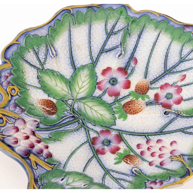 English Strawberry and Grape Motif Tableware, 3 For Sale - Image 12 of 13