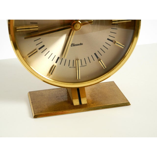 Round Brass Table Clock by Schatz, Germany, 1960s For Sale - Image 13 of 18