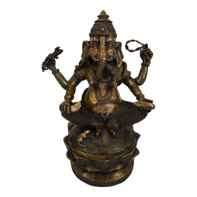 Vintage Bronze of Ganesha For Sale