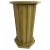 1960s Neoclassical Fluted Column Bar Cabinet Pedestal Side End Table, Vintage Revival For Sale - Image 5 of 11