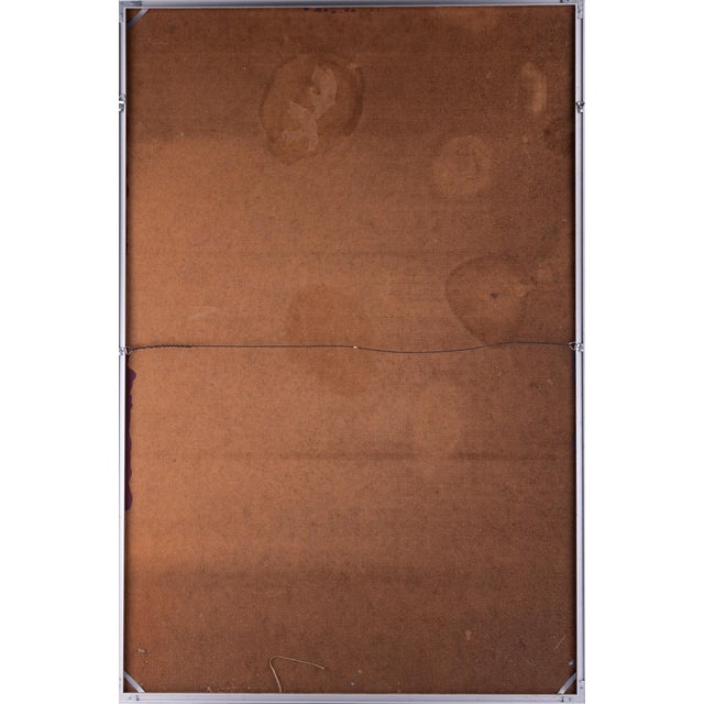 Donald Groves Large Scale Abstract Oil Painting - "Red Flow" Expressionism (1980s) For Sale - Image 9 of 10