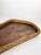 Vintage French Tray in Olive Wood and Rush, 1960 For Sale - Image 4 of 16