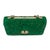 Green Valentino Garavani Green Leather Rockstud Shoulder Handbag For Sale - Image 8 of 12