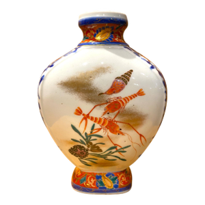 Early 20th Century (Late Meiji/Early Taishō Period) Japanese Porcelain Crayfish Vase