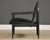 Wood 1950s Danish Modern Ebonized Black Cerused Lounge Chair For Sale - Image 7 of 12