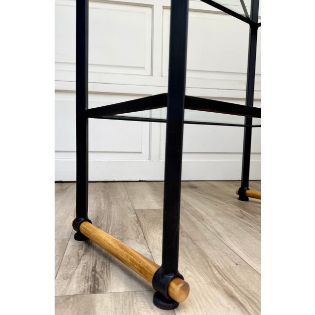Architectural Modern Étagère Attributed to Cleo Baldon for Terra With Hardwood Accents For Sale - Image 11 of 14