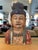 Polychrome Wooden Buddha Sculpture, 1890 For Sale - Image 3 of 10