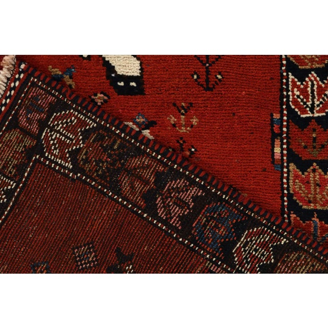 1950s Vintage Tribal Runner in Brown, Black, White Tribal Pictorials For Sale In New York - Image 6 of 7