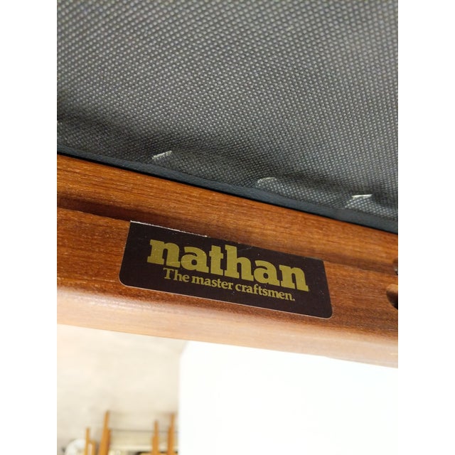 Brown Pair of Vintage Teak Nathan Mid Century Modern Armchairs For Sale - Image 8 of 8